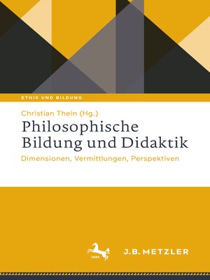 cover image of Philosophische Bildung und Didaktik